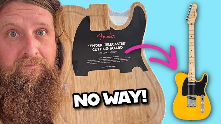 “Not exactly cutting edge”: Fender released a $32 Telecaster chopping board – and someone turned it into an actual guitar
