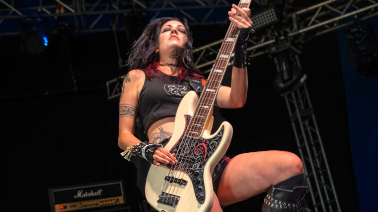 Tony Iommi bassist Becky Baldwin shares “Stormwatcher” playthrough