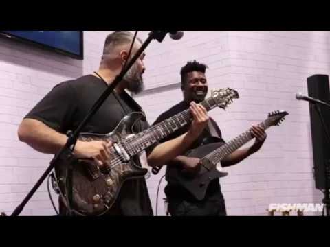 Tosin Abasi & Javier Reyes Live @ Fishman Booth | NAMM 2019 (Animals As Leaders) | Abasi Guitars 18 Tosin Abasi
